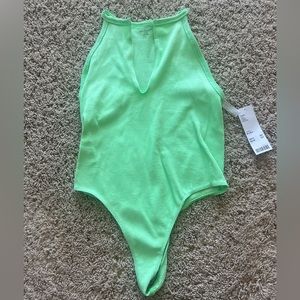 bright green urban outfitters body suit